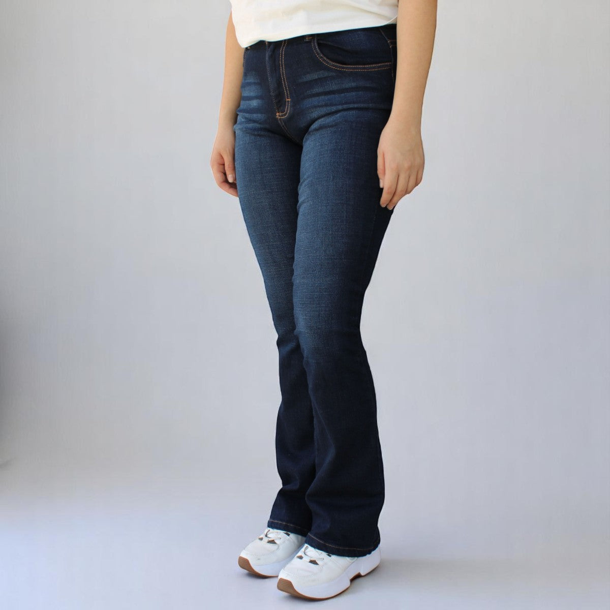 Pantalón Semi Acampanado Mezclilla Stretch Dama John Silver