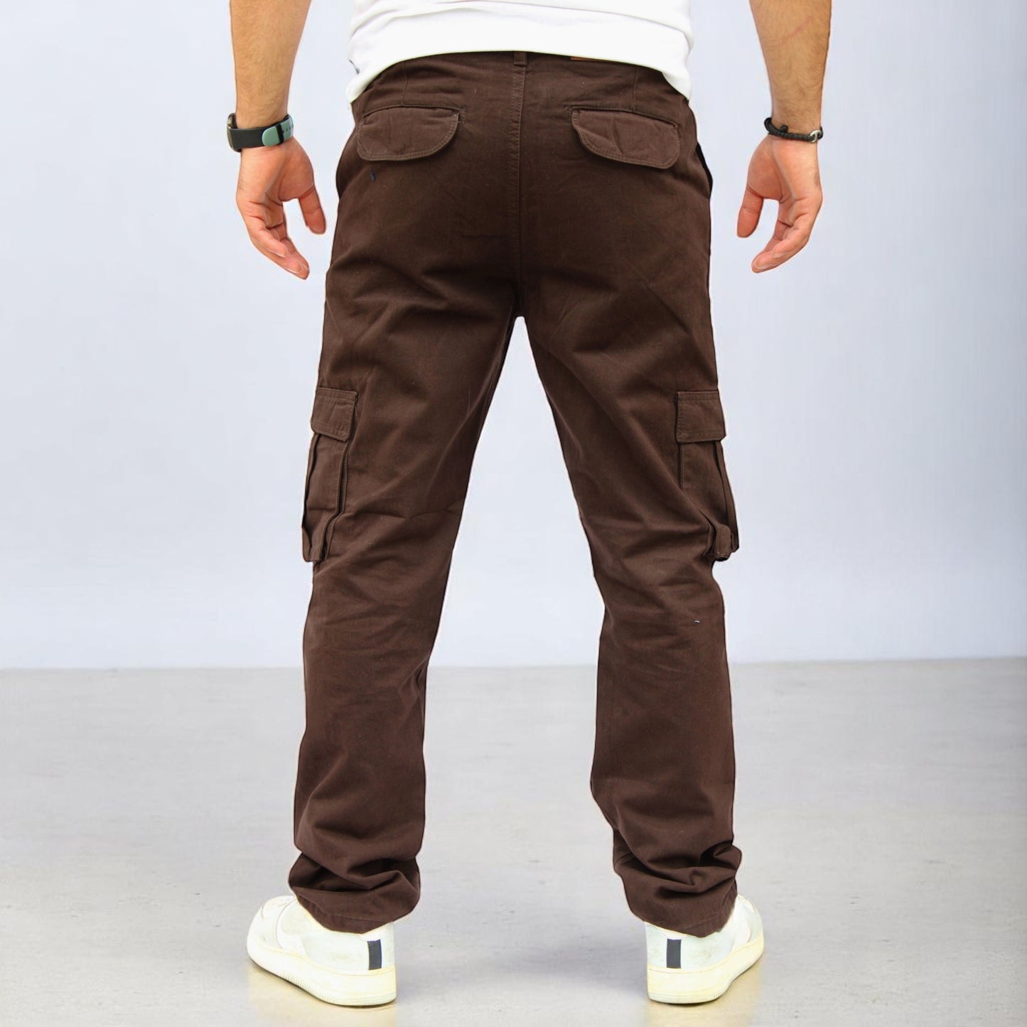 Pantalón Cargo Recto De Gabardina Para Hombre John Silver