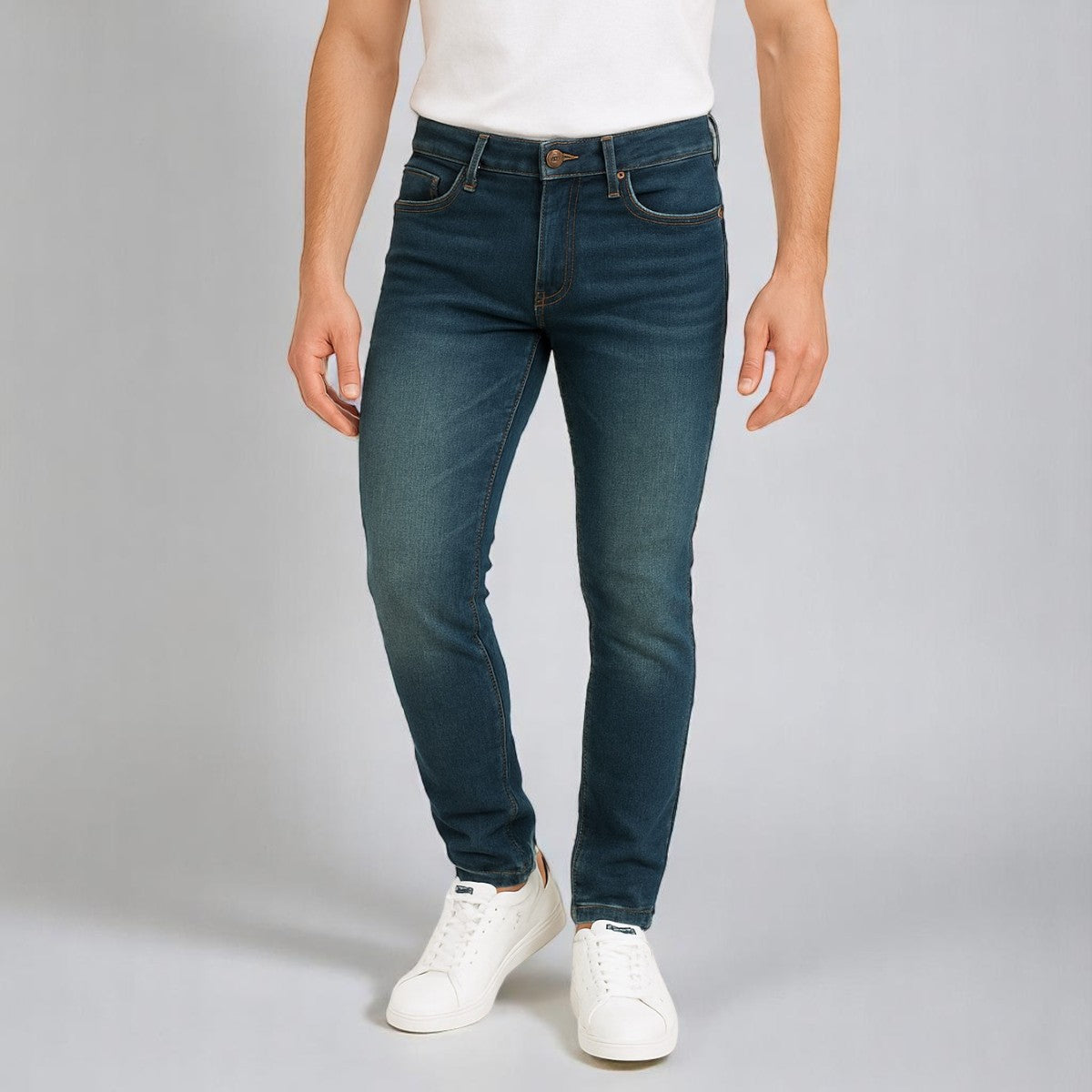 Pantalón Skinny de Mezclilla stretch Para Hombre John Silver