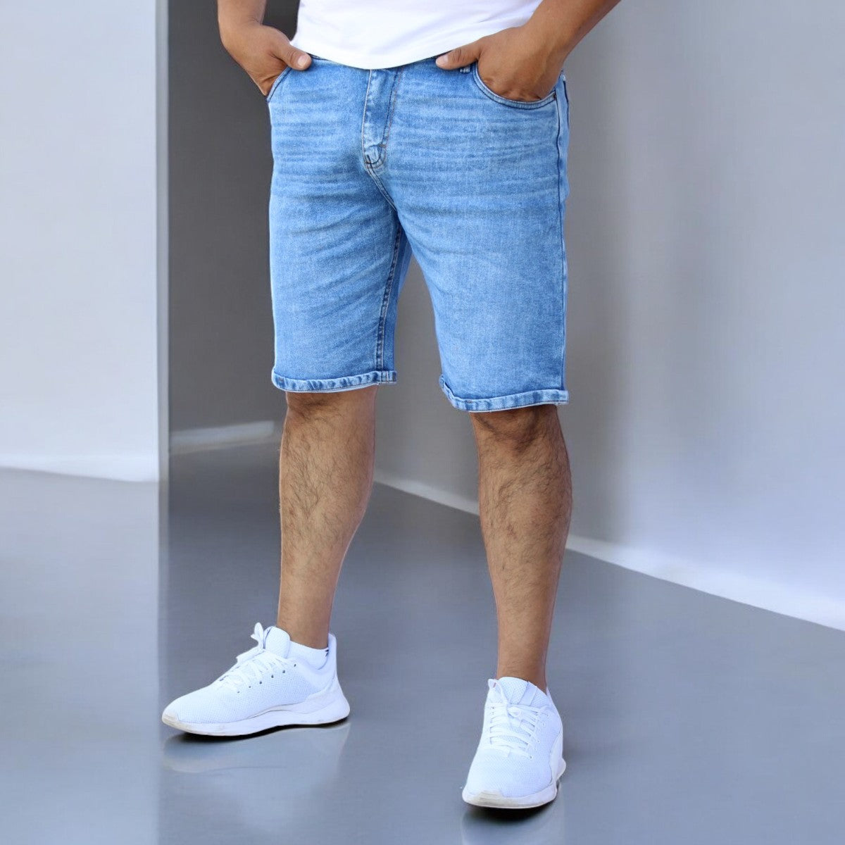 Bermuda Short De Mezclilla Stretch John Silver