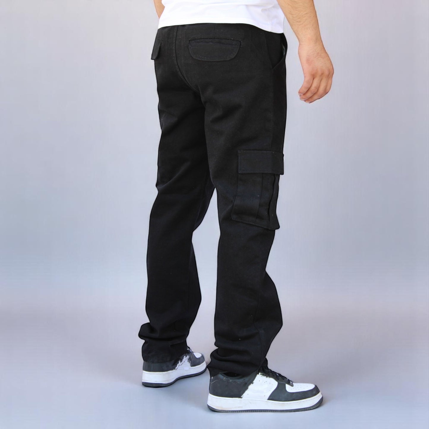Pantalón Cargo Recto De Gabardina Para Hombre John Silver