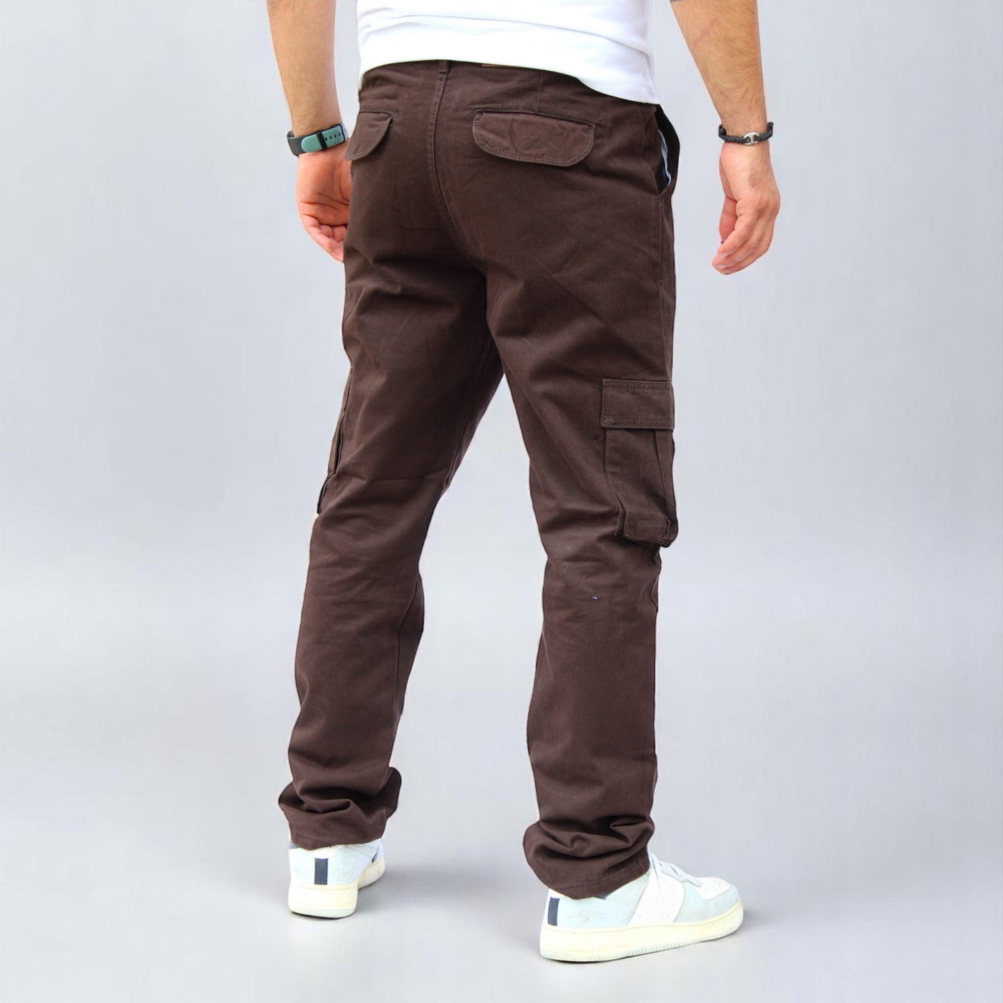 Pantalón Cargo Recto De Gabardina Para Hombre John Silver