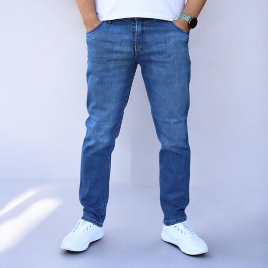 Pantalon Slim fit De Mezclilla Stretch John Silver Para Hombre