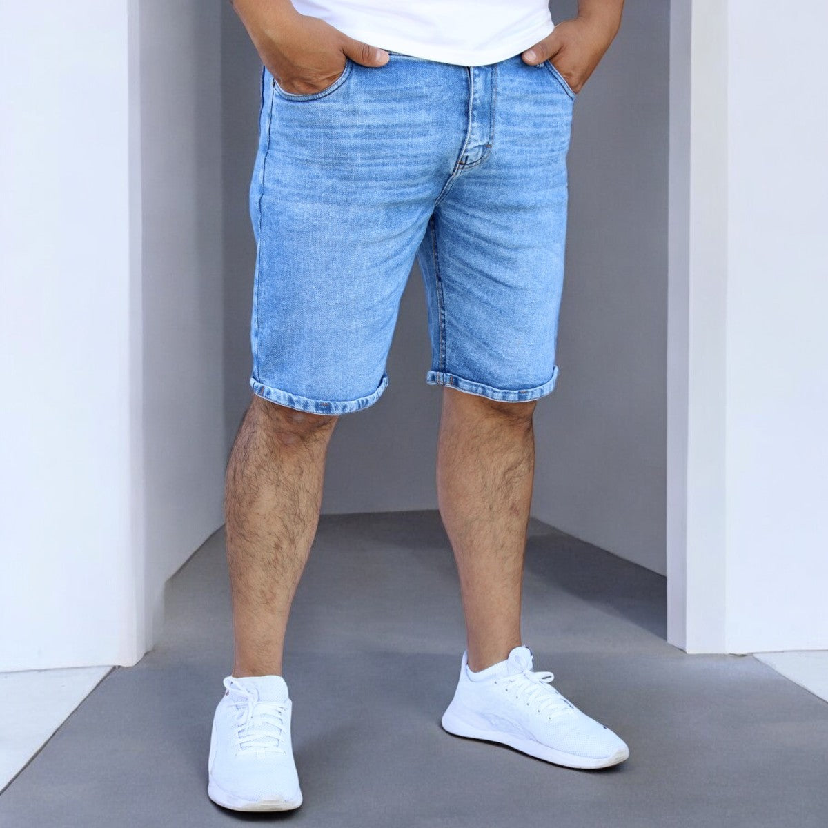 Bermuda Short De Mezclilla Stretch John Silver