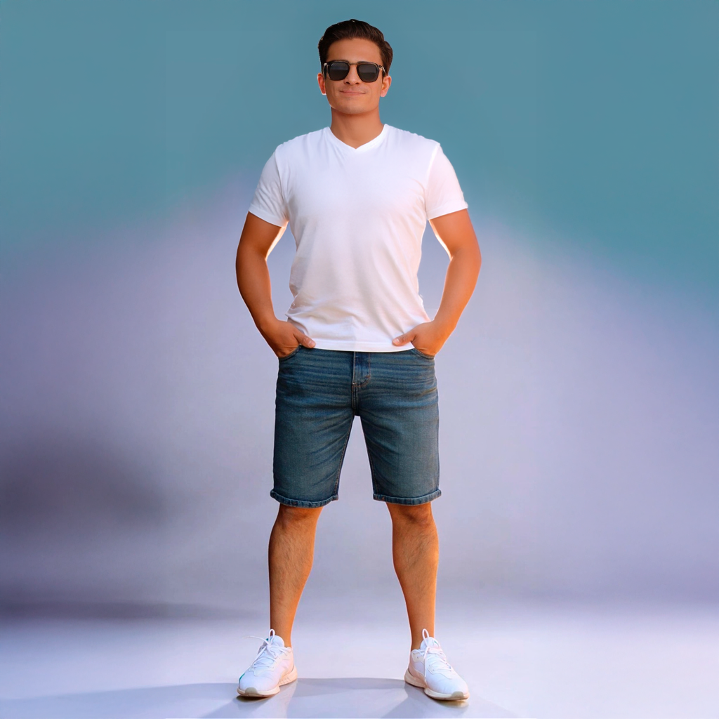 Bermuda Short De Mezclilla Stretch John Silver